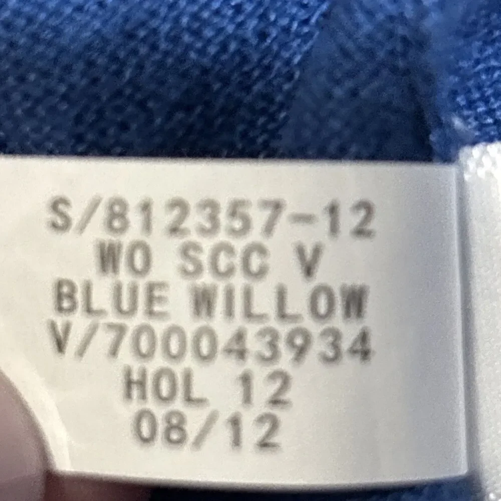 Banana Republic Luxury Blend Men's Silk Cotton Cashmere Blue Sweater Size Large
